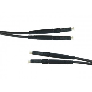 Патч-корд оптический , дуплексный, волокно OM3 многомодовое 50/125, LC/PC - LC/PC, 3 метр, цвет черный
