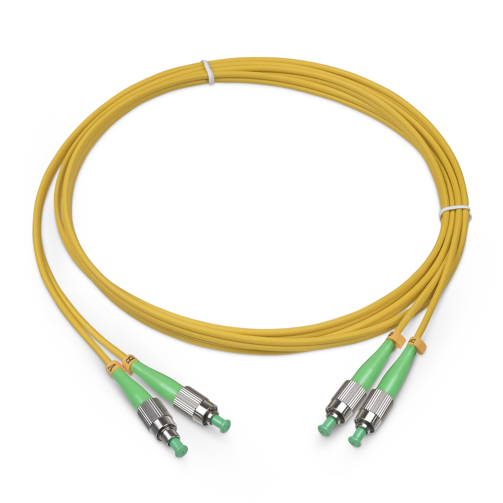 Патч-корд оптический TopLan, дуплексный, FC/APC-FC/APC, 657A1, 2 м ...